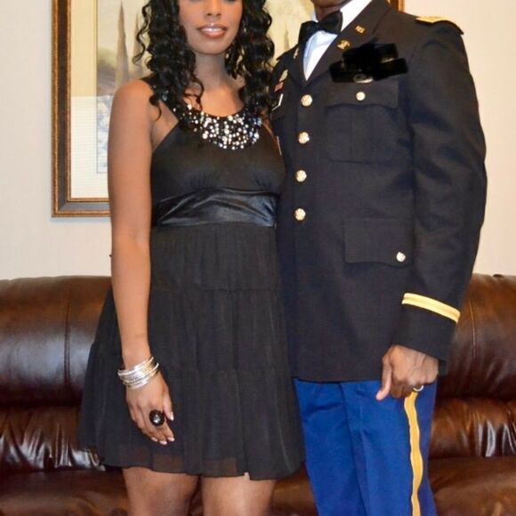 Love Reign Black Jewel Beaded Neckline Black Tie Holiday Party Midi Dress SZ S - Picture 1 of 9